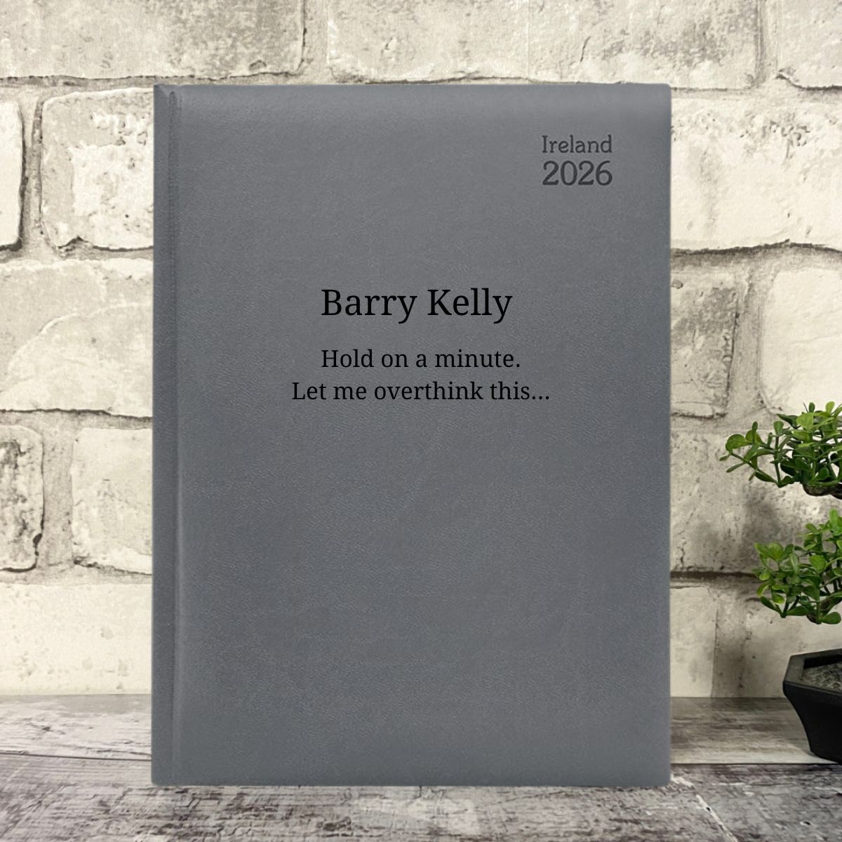 Personalised Diary 2026 Ireland - A5 Deluxe Vivella Soft Feel Cover