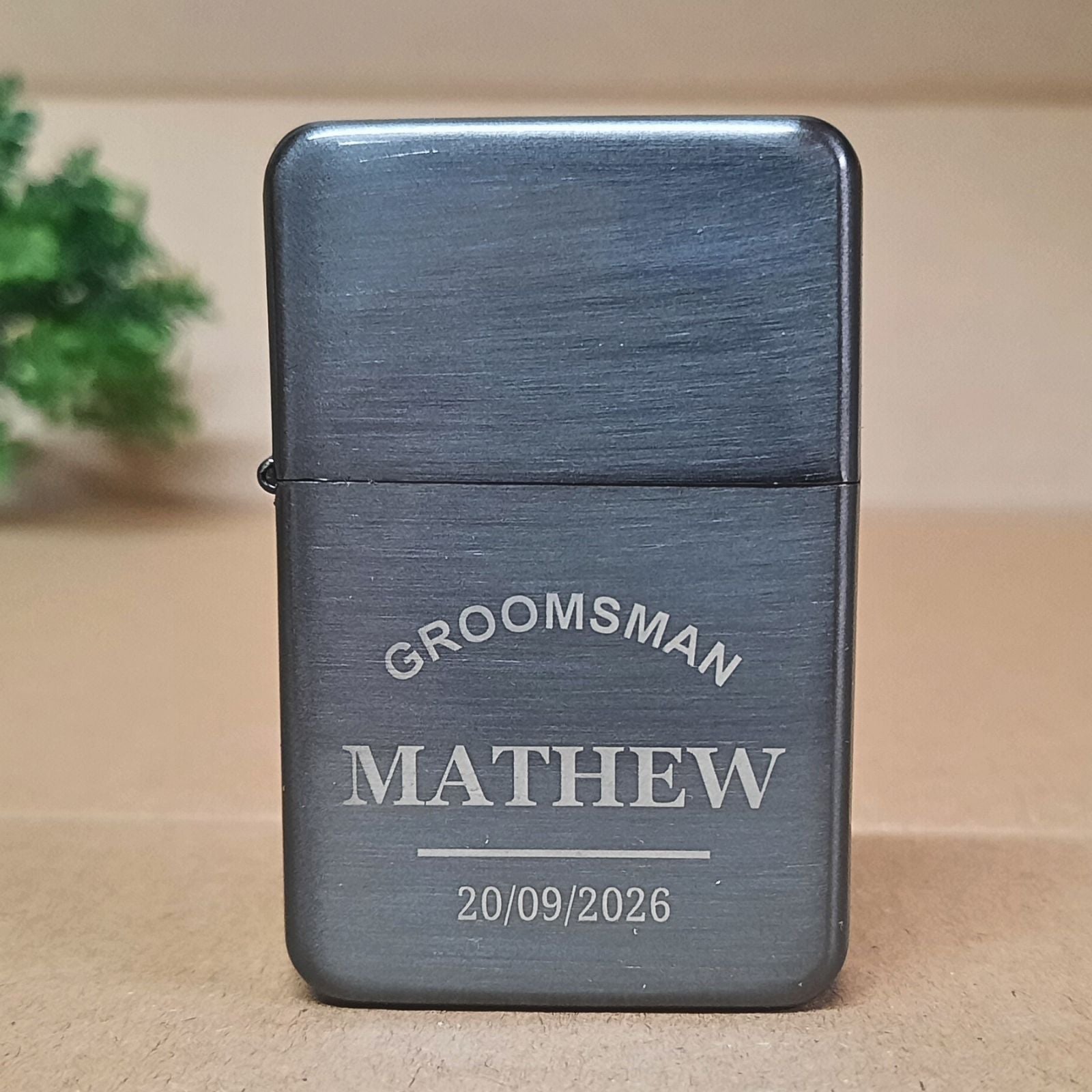Personalised Lighters For Your Wedding Party - Custom Name, Role & Date