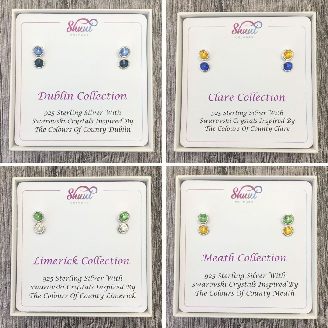 Irish County Colour Earrings - All Counties Available