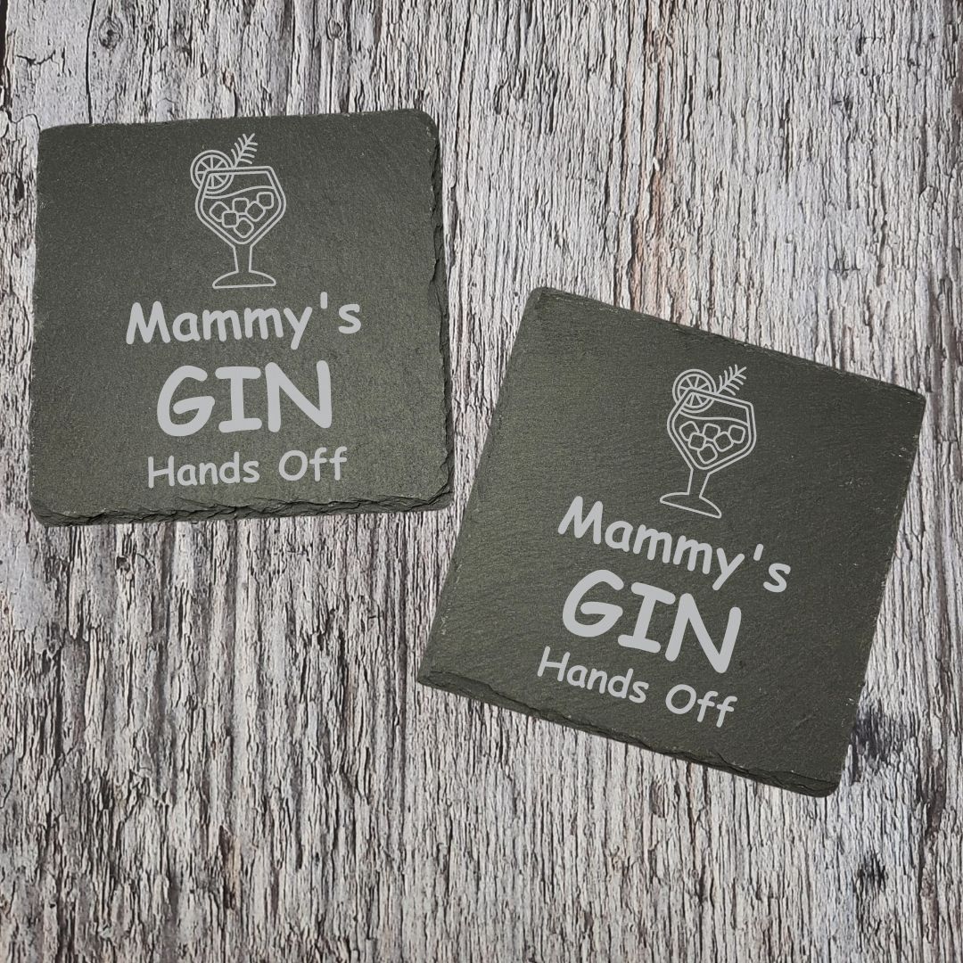 Personalised Slate Coasters - Fun Beer, Gin & Wine Coasters
