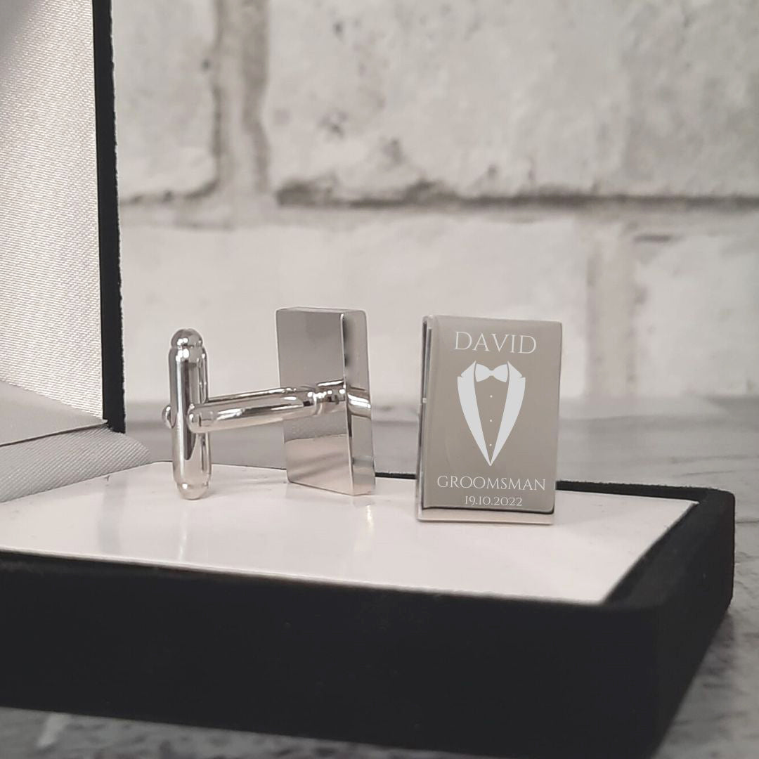 Personalised Wedding Cufflinks For Groomsman & Bestman