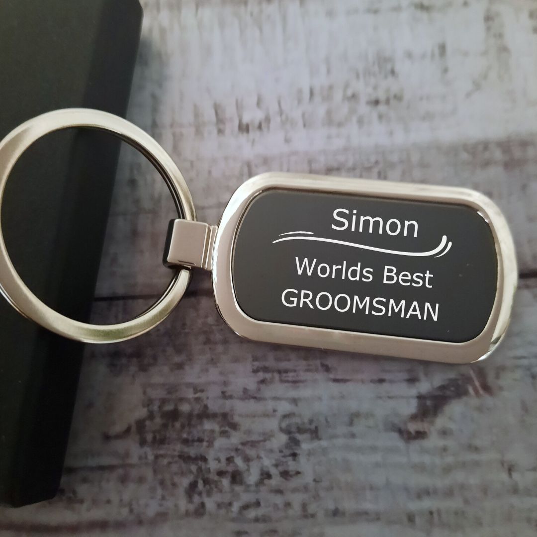 Personalised Keyrings - Groomsman & Bestman Gifts