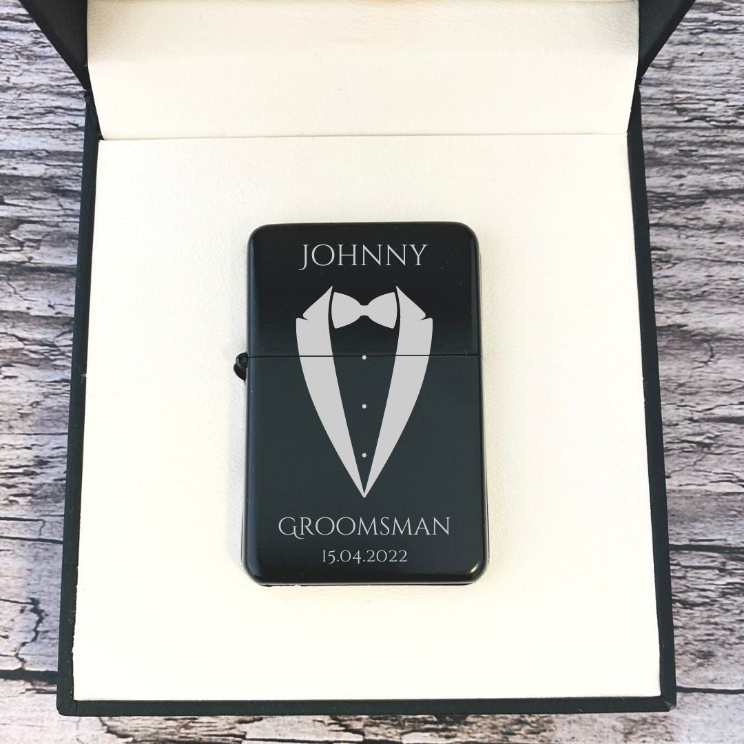 Personalised Groomsman Lighter - Groomsman Gift Ideas