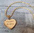 Actual Handwriting Necklace - Gold Plated - Keepsake / Memorial Necklace