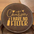 Set Of 4 Funny Round Coasters Gift Set - Colour Options Available