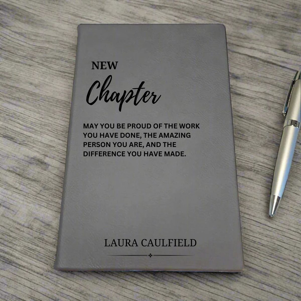 Personalised New Chapter Notebook - Custom Name & Message