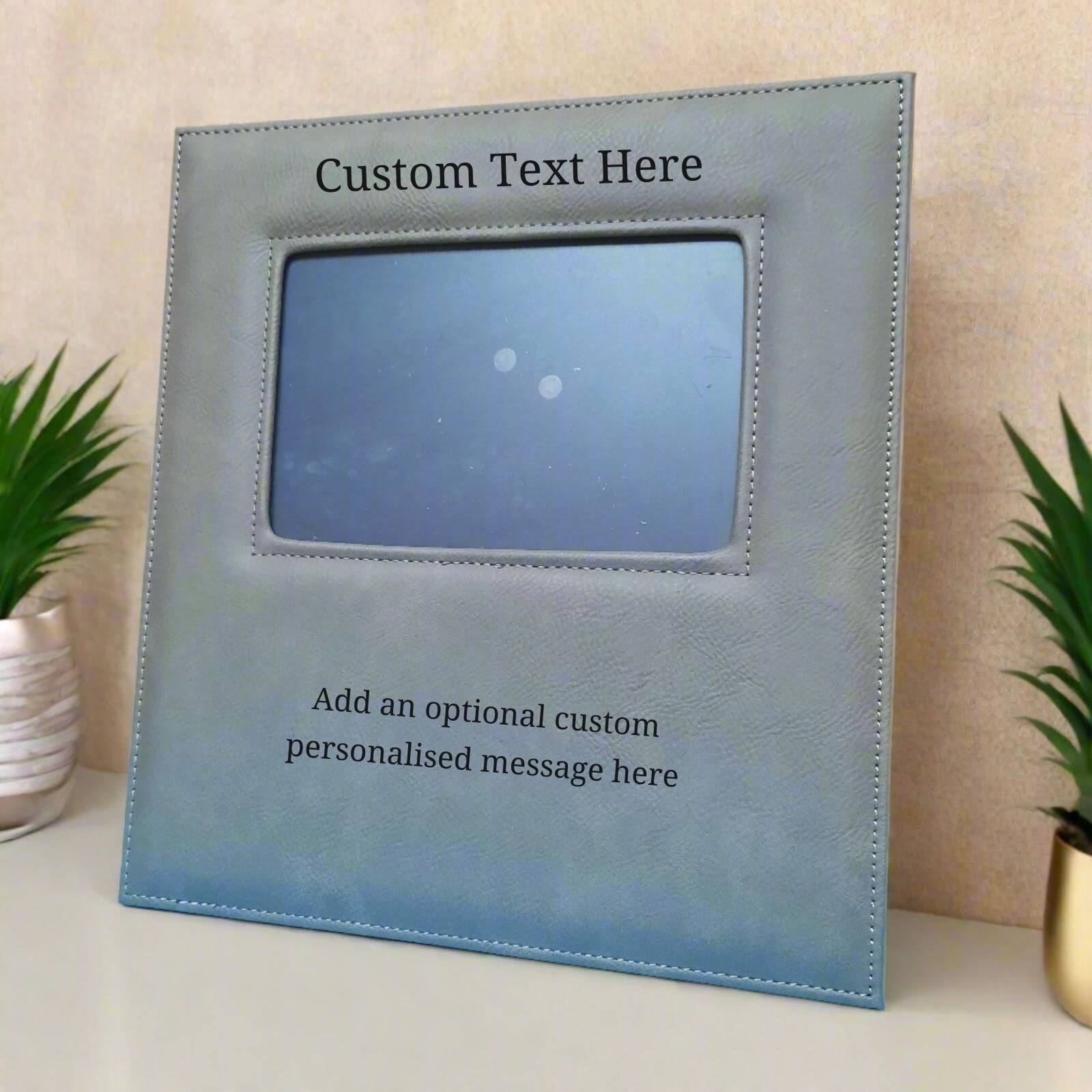 6x4 Personalised Photo Frame With Any Name, Text & Message