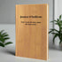 Personalised Bamboo Leather Notebook - Custom Engraved Name & Message
