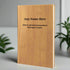 Personalised Bamboo Leather Notebook - Custom Engraved Name & Message
