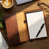 Personalised Leather A4 Notebook Cover - Custom Name & Message