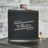 Personalised Faux Leather Hip Flask Wedding Party