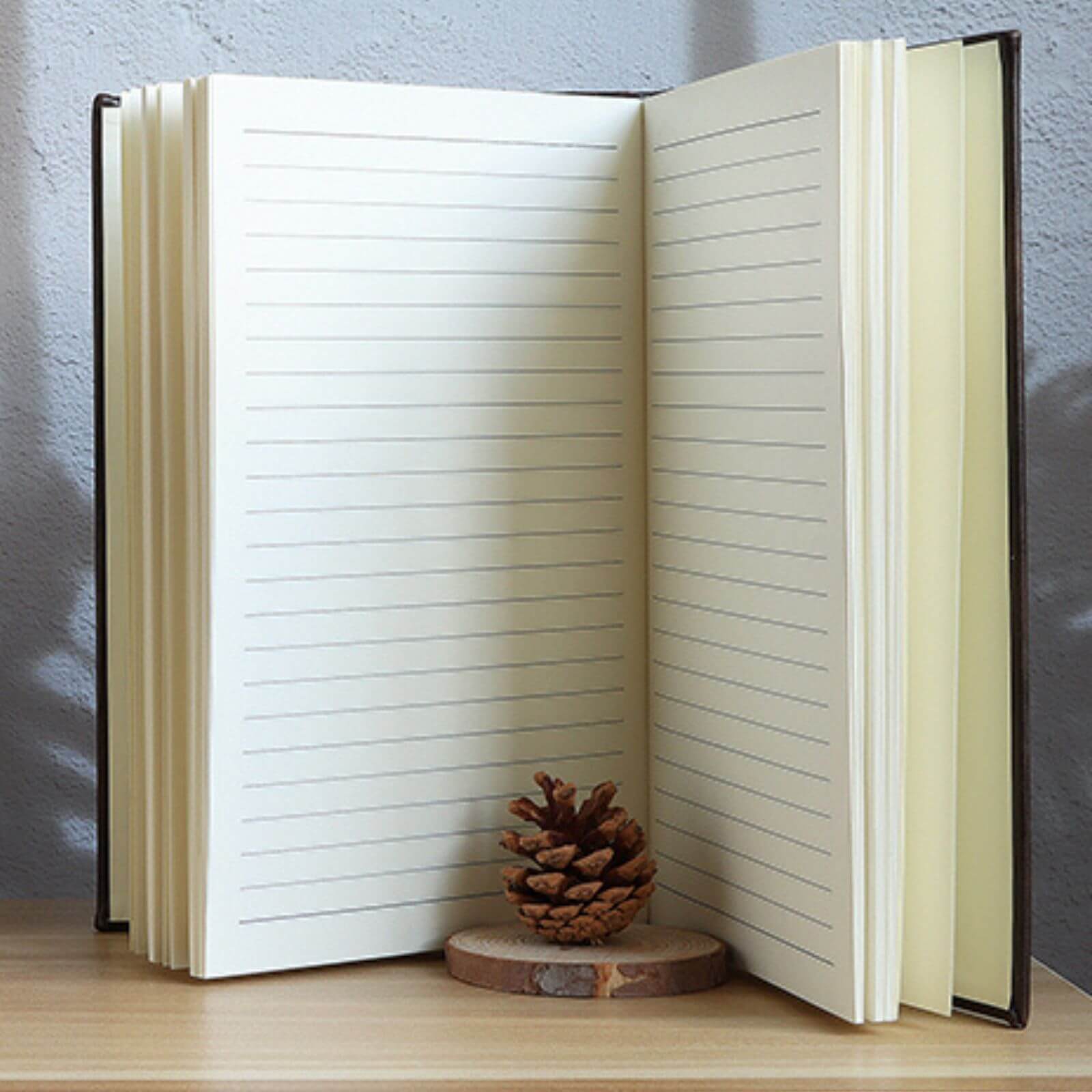 Personalised Bamboo Leather Notebook - Custom Engraved Name & Message