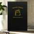 Personalised Recipes Notebook - Black with Gold Engraving