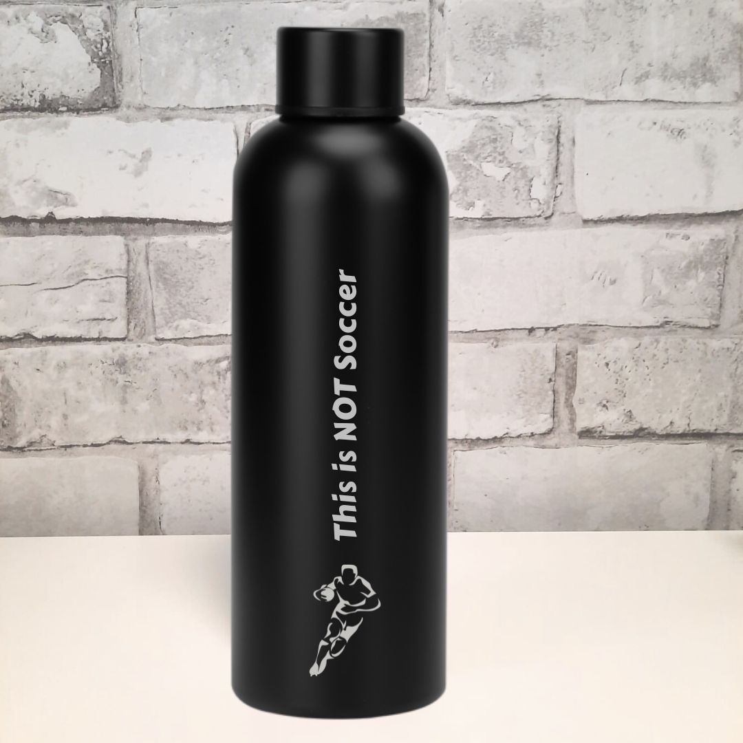 Personalised Rugby Water / Drinks Bottle With Name or Text