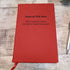 Personalised Red Leather Notebooks - Custom Name & Message