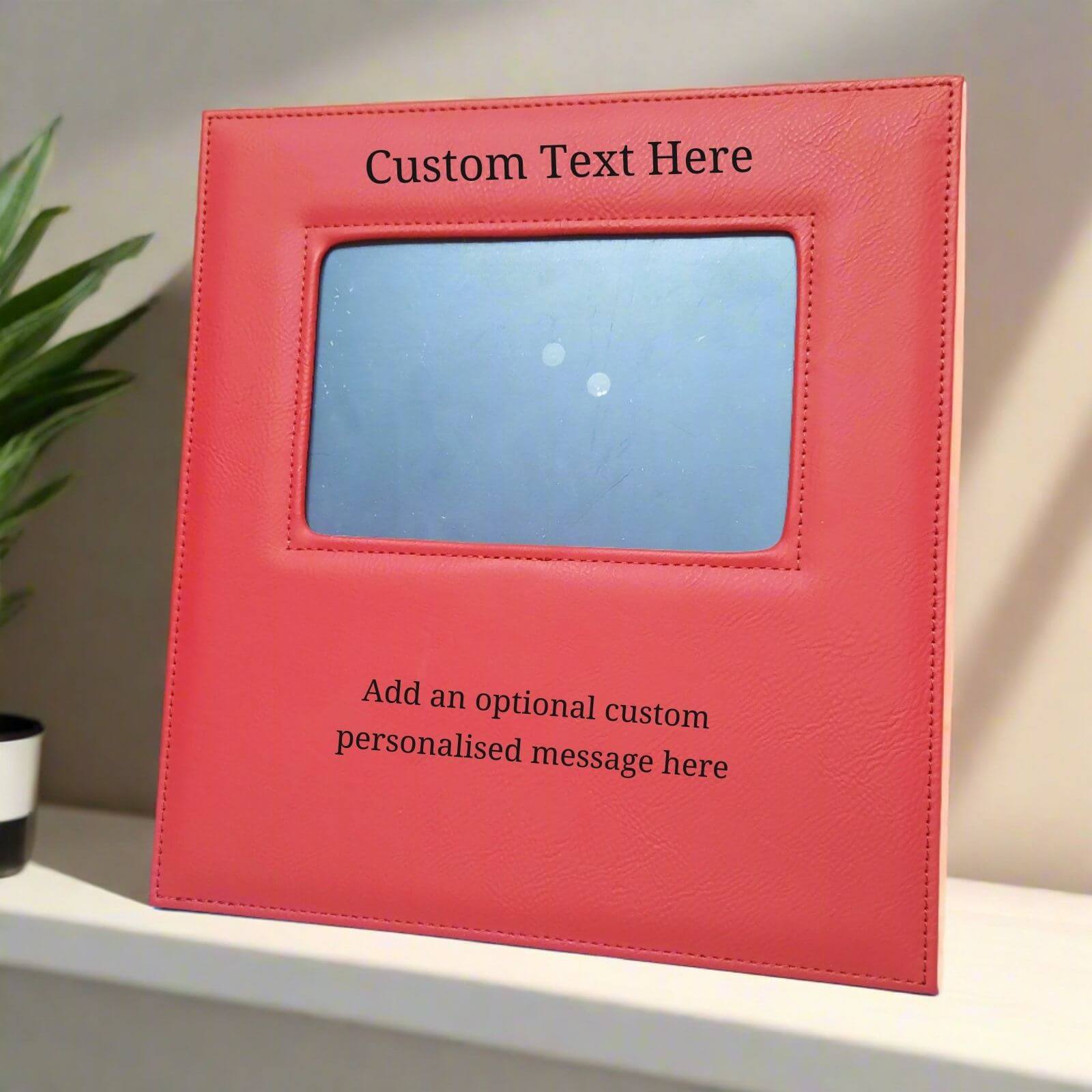 6x4 Personalised Photo Frame With Any Name, Text & Message