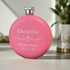 Personalised Bridesmaid Pink Hip Flask