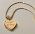 Actual Handwriting Necklace - Gold Plated - Keepsake Memorial Necklace