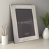 Personalised Silver Plated Photo Frame 4 x 6 - Any Name, Text & Message