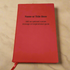 Personalised Red Leather Notebooks - Custom Name & Message
