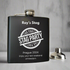 Personalised Stag Party Hip Flask Gift - Any Name & Message