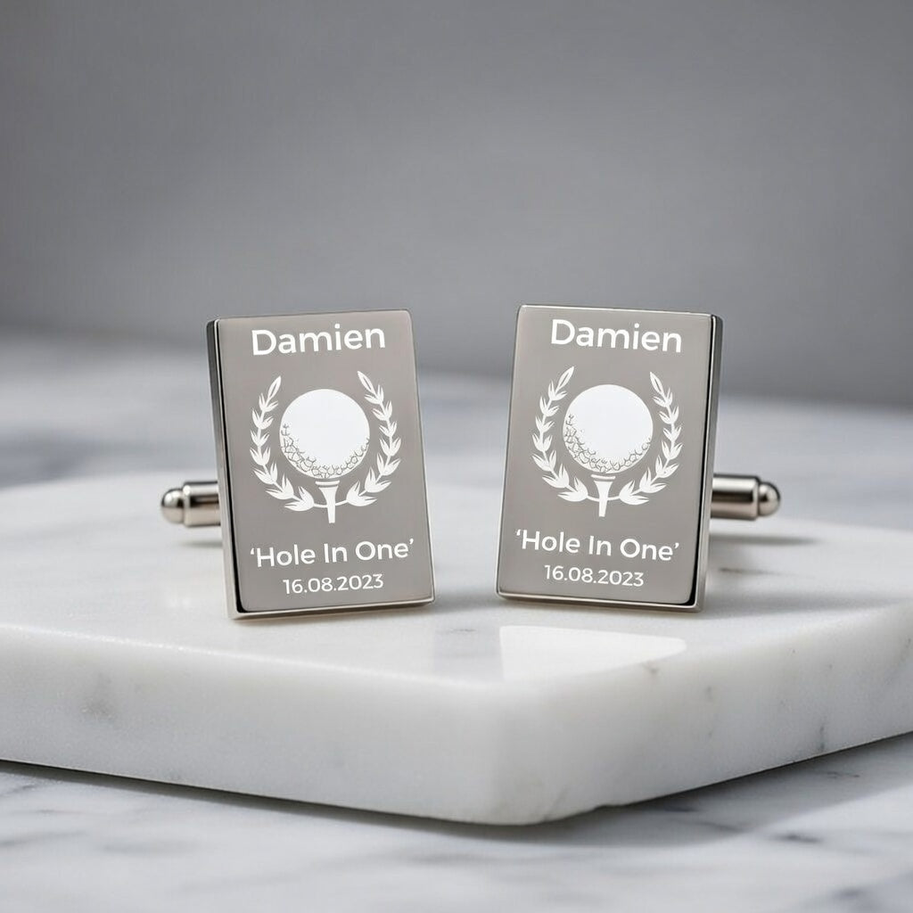 Golf Gift Cufflinks - Personalised Golf Gift Ideas For Him