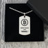 Crypto Inspired Dog Tags Necklaces - Various Crypto Styles Available