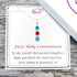Holy Communion Necklace - 3 Drop With Personalised Colours & Message