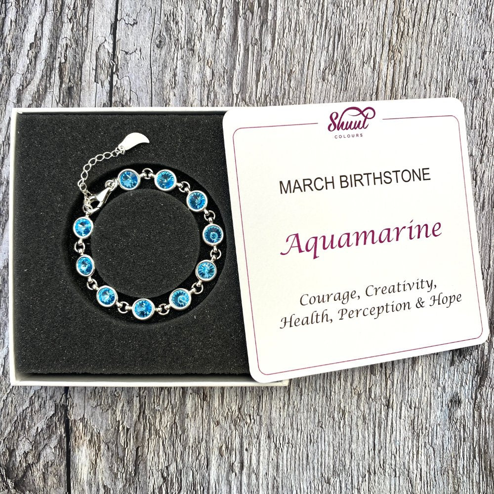 March Birthstone Bracelet