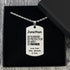 Fathers Day Dog Tag Necklace - Personalised Fathers Day Present