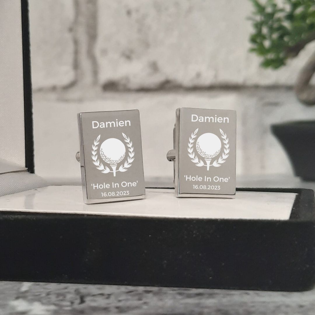 Golf Gift Cufflinks - Personalised Golf Gift Ideas For Him