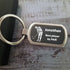 Personalised Golf Keyring With Name & Text - Male & Female Styles Available