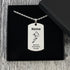 Personalised Rugby Men's Dog Tag Necklace - Custom Name & Message