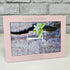 Personalised 4" x 6" Pink Photo Frame With Text - Portrait or Landscape