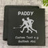 Personalised Hurling-Themed Square Coaster Gift Set - Custom Text