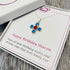 Personalised Cross Pendant - Choose Your Colours & Add A Message