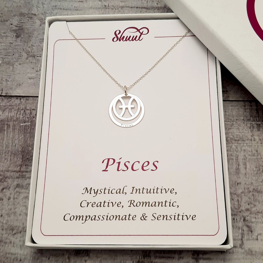 Pisces Star Sign Necklace Pendant