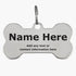 Personalised Dog Tag For Dogs - Custom Engraved Bone Shaped Tag