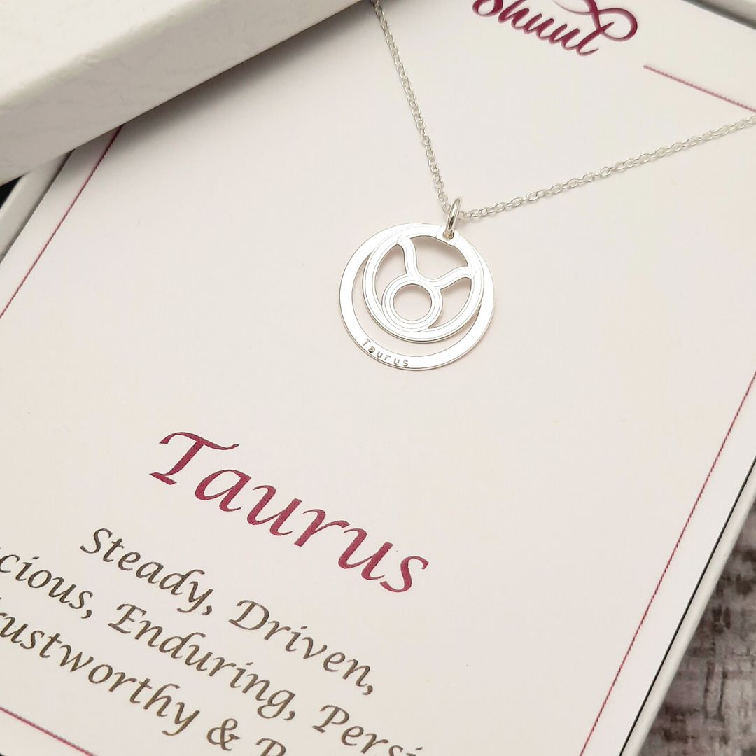 Taurus Star Sign Necklace Pendant
