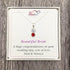 Personalised Brides Gift Necklace - 2 Drop Sterling Silver Pendant