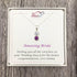 Personalised Brides Gift Necklace - 2 Drop Sterling Silver Pendant